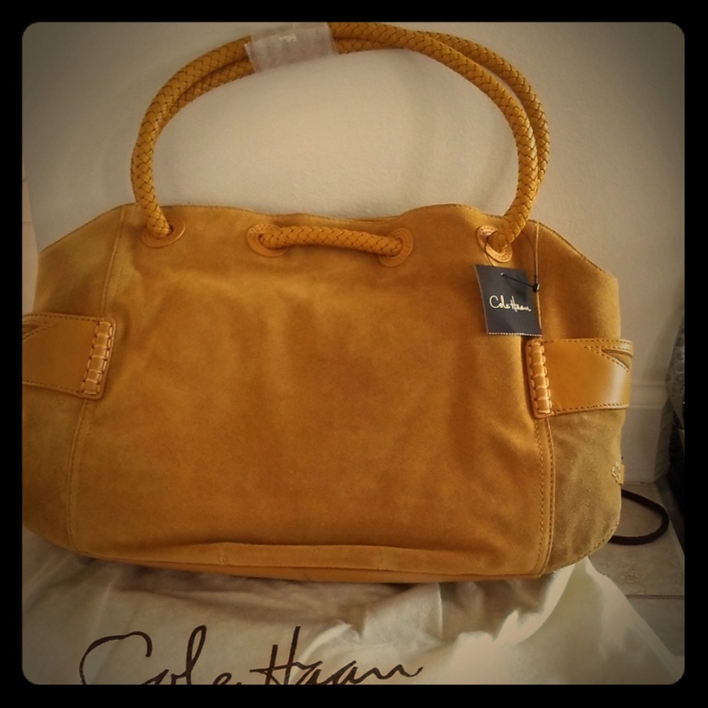 Brand new, never been use, Cole Haan yellow suede